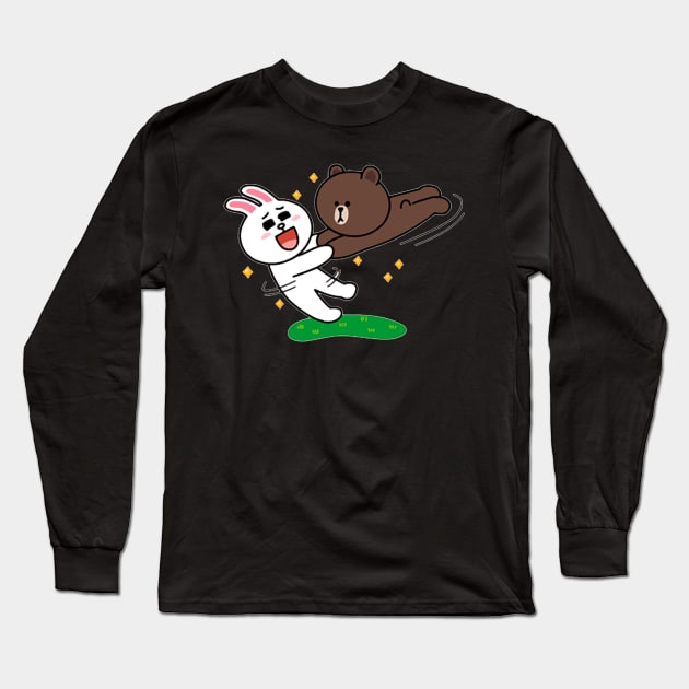 brown and cony Long Sleeve T-Shirt by ezzobair